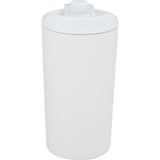 Alivia 16 oz Recycled Vacuum Insulated Tumbler — White (WH) — blank front view — 30