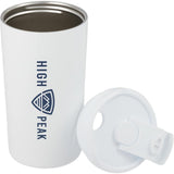 Alivia 16 oz Recycled Vacuum Insulated Tumbler — White (WH) — decorated detail view — 29