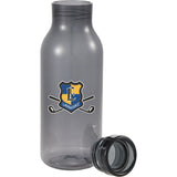 Meka 18 oz RPET Single Wall Sports Bottle — Smoke (SM) — decorated detail view — 12
