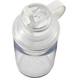 Zach 22 oz RPET Flip-Straw Sports Bottle — Clear (CL) — blank detail view — 18