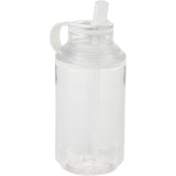 Zach 22 oz RPET Flip-Straw Sports Bottle — Clear (CL) — blank front view — 13