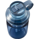 Zach 22 oz RPET Flip-Straw Sports Bottle — Midnight Blue — blank detail view — 24