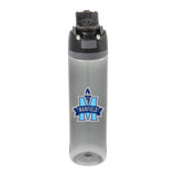 Reef 30oz Recycled Tritan Bottle — Black (BK) — decorated front view — 21