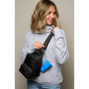 Mini 4 oz Keychain Straw Tumbler — Blue (BL) — blank product view