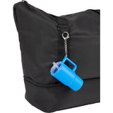 Mini 4 oz Keychain Straw Tumbler — Blue (BL) — blank product view — 48