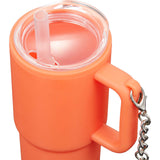 Mini 4 oz Keychain Straw Tumbler — Orange (OR) — blank detail view — 34