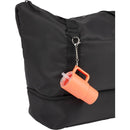 Mini 4 oz Keychain Straw Tumbler — Orange (OR) — blank product view