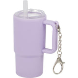 Mini 4 oz Keychain Straw Tumbler — Purple (PU) — blank left angle — 28
