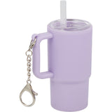 Mini 4 oz Keychain Straw Tumbler — Purple (PU) — blank right angle — 27