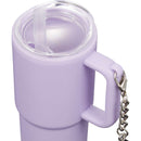 Mini 4 oz Keychain Straw Tumbler — Purple (PU) — blank detail view