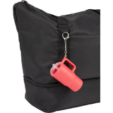Mini 4 oz Keychain Straw Tumbler — Red (RD) — blank product view — 12