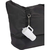 Mini 4 oz Keychain Straw Tumbler — White (WH) — blank product view — 3