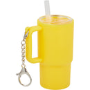 Mini 4 oz Keychain Straw Tumbler — Yellow (YW) — blank right angle