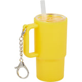 Mini 4 oz Keychain Straw Tumbler — Yellow (YW) — blank right angle — 78
