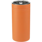 Sherpa 12oz Vacuum Tumbler & Slim Can Insulator — Autumn Orange(AUOR) — blank front view — 9
