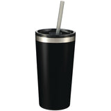 Thor 16oz Tumbler — Black (BK) — blank front view — 4