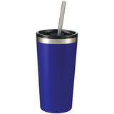 Thor 16oz Tumbler — Blue (BL) — blank front view — 15