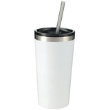 Thor 16oz Tumbler — White (WH) — blank front view — 8