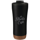 Valhalla 16oz Tumbler With Plastic Inner — Black (BK) — decorated front view — 14