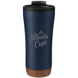 Valhalla 16oz Tumbler With Plastic Inner — Navy (NY) — decorated front view — 2