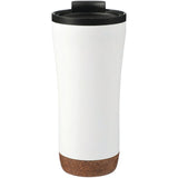 Valhalla 16oz Tumbler With Plastic Inner — White (WH) — blank front view — 9