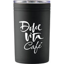 Sherpa 11oz Vacuum Tumbler & Insulator — Black (BK) — decorated front view
