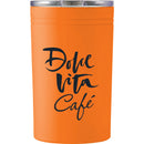 Sherpa 11oz Vacuum Tumbler & Insulator — Orange (OR) — decorated front view