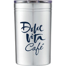 Sherpa 11oz Vacuum Tumbler & Insulator — Silver (SL) — decorated front view