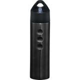 Troika 25oz Stainless Sports Bottle — Black (BK) — blank front view — 4
