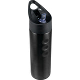 Troika 25oz Stainless Sports Bottle — Black (BK) — blank product view — 5