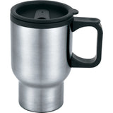 Laguna 16oz Travel Mug — Stainless Steel (SBK) — blank front view — 5