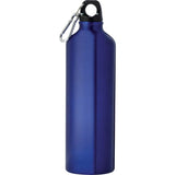 Pacific 26oz Aluminum Sports Bottle — Recycled Blue — blank front view — 23