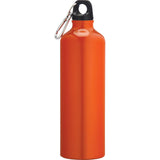 Pacific 26oz Aluminum Sports Bottle — Recycled Orange — blank front view — 28