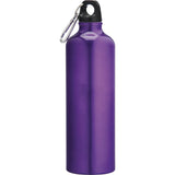 Pacific 26oz Aluminum Sports Bottle — Recycled Purple — blank front view — 15