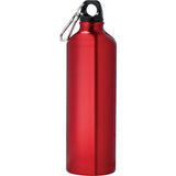 Pacific 26oz Aluminum Sports Bottle — Recycled Red — blank front view — 12