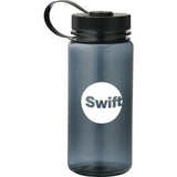 Montego 21oz Sports Bottle — Transparent Black (TBK) — decorated front view — 6