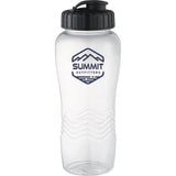 Surfside 26oz Sports Bottle — Clear (CL) — decorated front view — 2