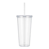 Sizzle 24oz Tumbler — Clear (CL) — blank front view — 3