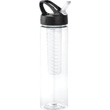 Fruit Infuser 25oz Sports Bottle — Clear (CL) — blank front view — 5