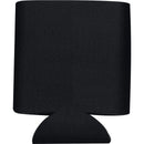 12oz Collapsible Can Insulator — Black (BK) — blank front view
