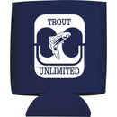 12oz Collapsible Can Insulator — Navy Blue (NBL) — decorated front view