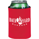 12oz Collapsible Can Insulator — RED (RE) — decorated front view