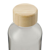 Sona 22oz RPET Bottle with Bamboo Lid — Smoke (SM) — blank front view — 10