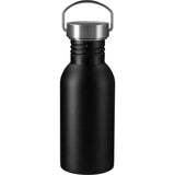 Thor 20oz Stainless Sports Bottle — Black (BK) — blank front view — 3