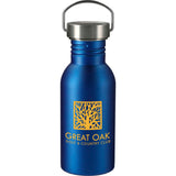 Thor 20oz Stainless Sports Bottle — Blue (BL) — decorated front view — 5