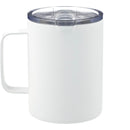 Rover 14oz Vacuum Insulated Camp Mug — White (WH) — blank back view