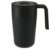 Sigrid 16oz ECO Mug with Recycled Plastic — Black (BK) — blank front view — 13