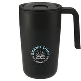 Sigrid 16oz ECO Mug with Recycled Plastic — Black (BK) — decorated front view — 12