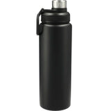 Vasco 32oz Stainless Steel Bottle — Black (BK) — blank back view — 16