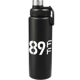 Vasco 32oz Stainless Steel Bottle — Black (BK) — decorated front view — 14